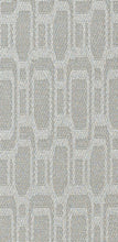 Load image into Gallery viewer, Pattern Network fabric vertical blind slat in Quicksilver – 3.5 inch custom light-filtering blind
