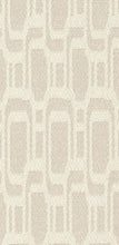 Load image into Gallery viewer, Pattern Network fabric vertical blind slat in Seashell – soft neutral 3.5 inch custom blind slat
